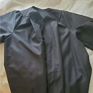 High school graduation cap and gown